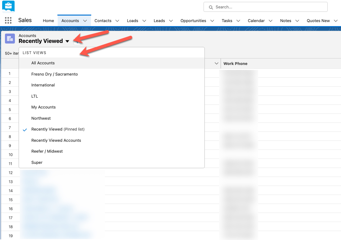 Account Navigation